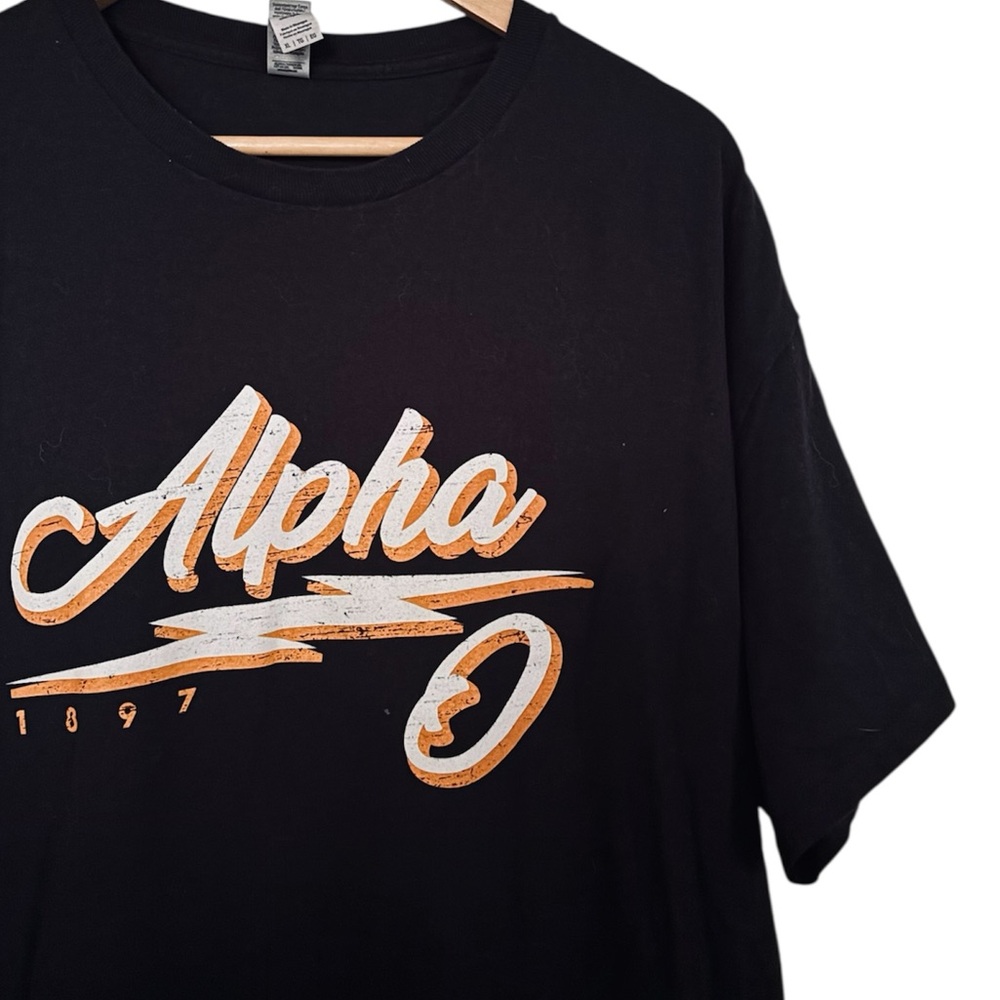 💥 Alpha Omicron Pi Retro Lightening Crewneck Top